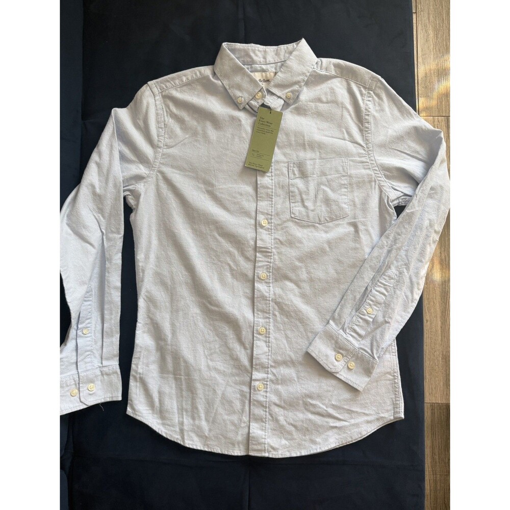 GoodFellow Standard Fit Sky Blue women’s size S Button Up Dress Shirt